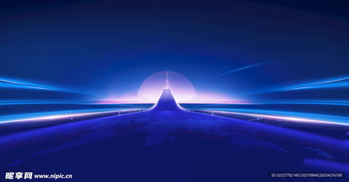 藍(lán)色科技發(fā)布會背景設(shè)計(jì)圖